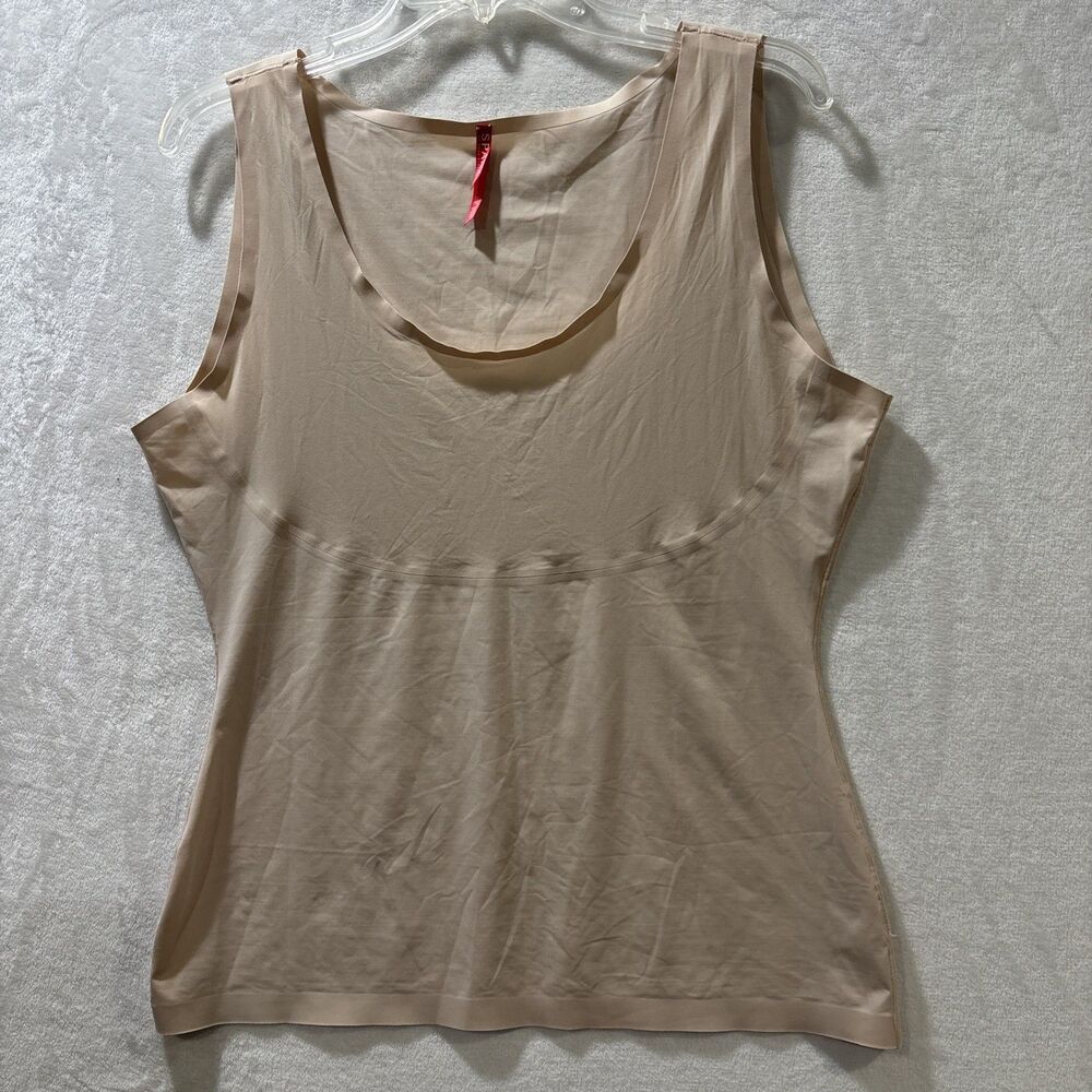 Spanx Thinstincts Nude Women's Shapewear Tank Plus Size 1X Neutral Lightweight